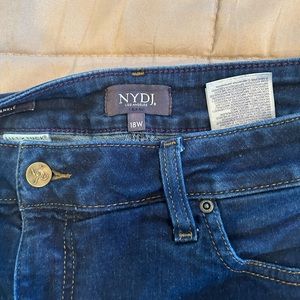 NYDJ midnight blue skinny ankle jeans
